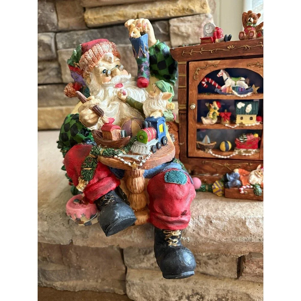 Cracker Barrel Department 56 In the Spirit Santa in Workshop Picture Frame